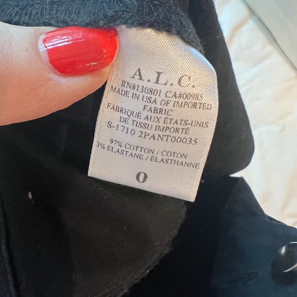 A.L.C. BLACK JEANS SIZE 0 - Picture 6 of 6